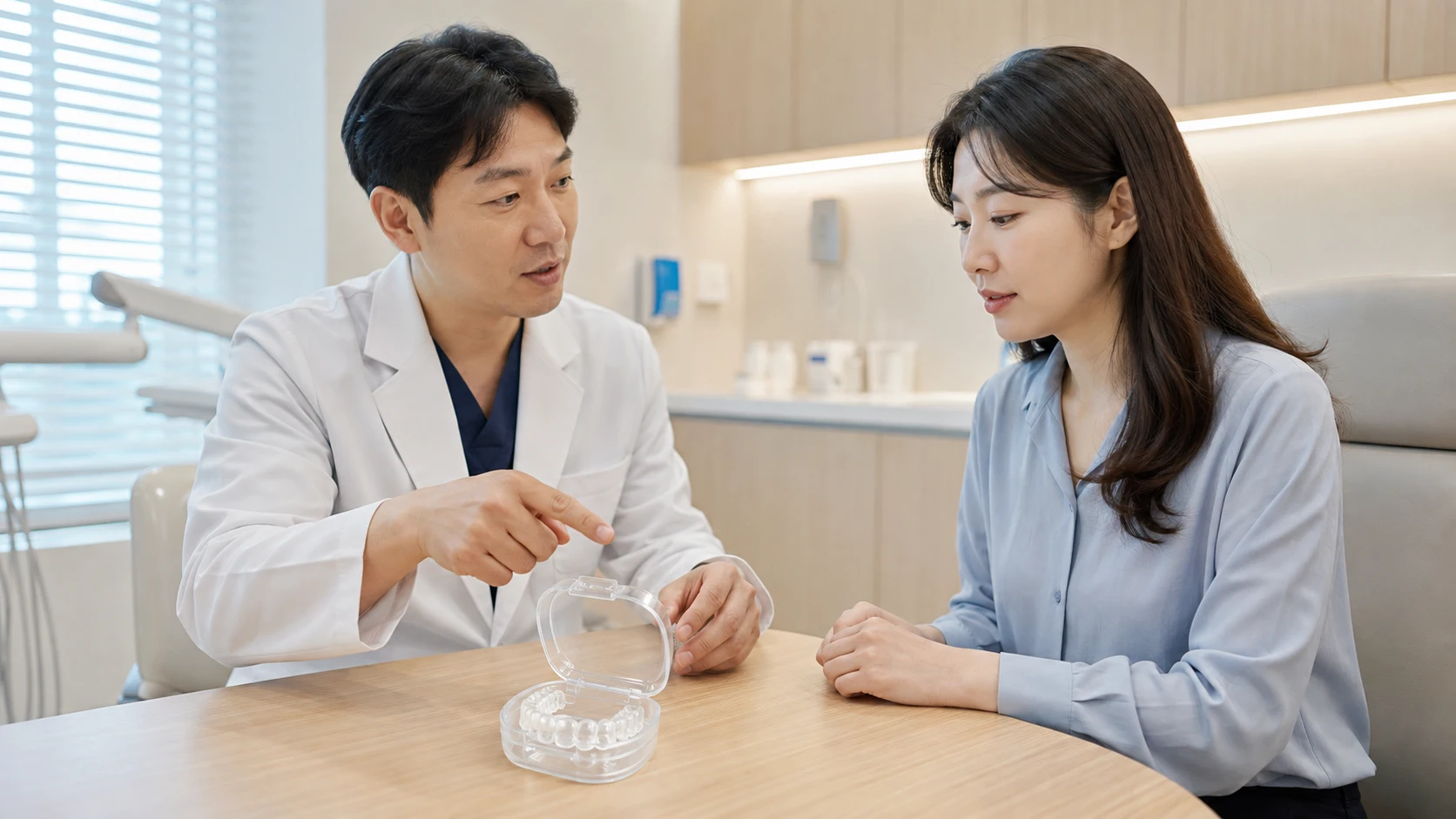 턱관절 두통 병원 정보를 차분히 확인하는 모습